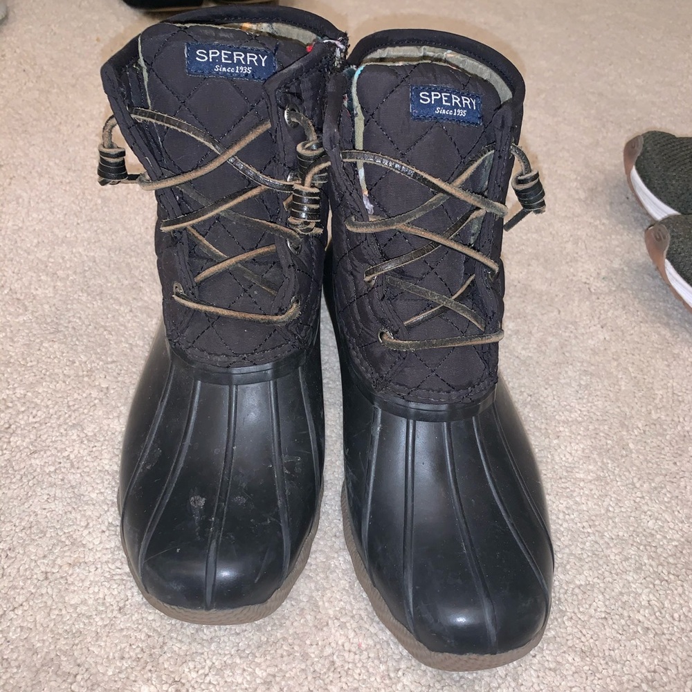 Sperry rubber boots
